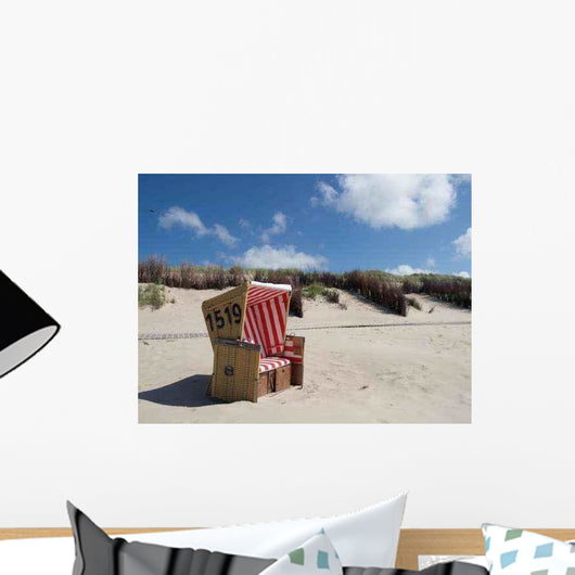 Lonely Beach Chair Wall Decal