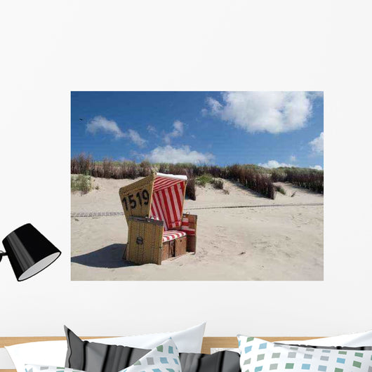 Lonely Beach Chair Wall Decal