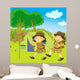 boy and girl scout Wall Mural