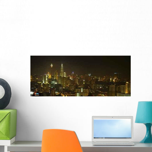 Kuala Lumpur Nightscape 01 Wall Decal