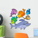 Various cartoon fishes collection Wall Decal