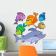 Various Cartoon Fishes Collection Wall Decal