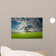 Sunset Over Green Crops Wall Mural