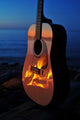 Fireside Guitar Wall Mural