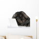 Chimpanzee playing with a laptop Wall Decal