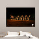 xmas santa & deer xmas lights Wall Mural