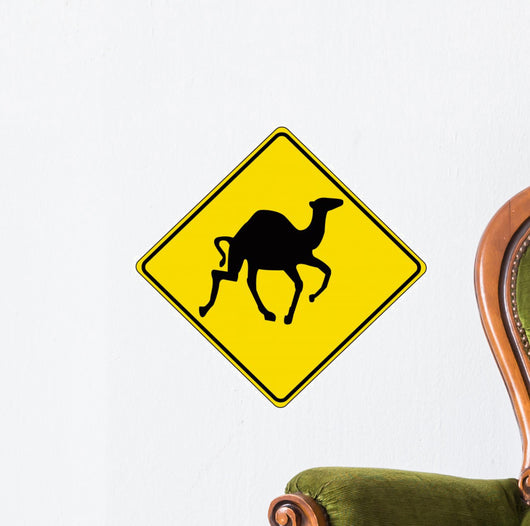 Camel - Road-Sign Wall Decal