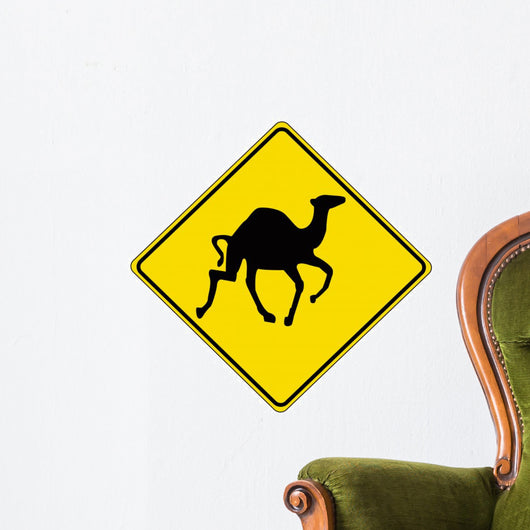 Camel - Road-Sign Wall Decal
