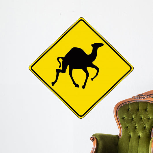 Camel - Road-Sign Wall Decal