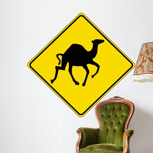 Camel - Road-Sign Wall Decal