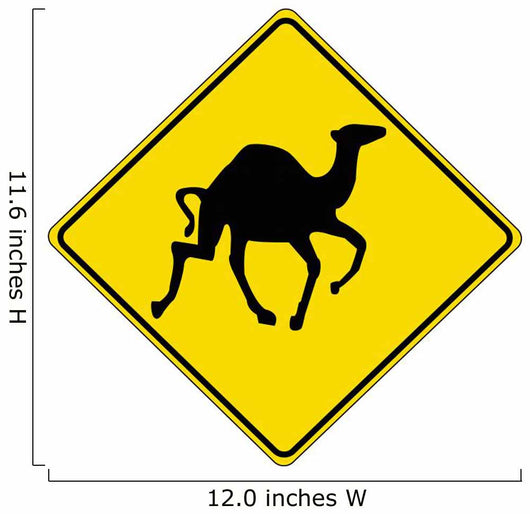 Camel - Road-Sign Wall Decal