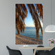 Palm Tree on a Beach at Sunset Wall Mural