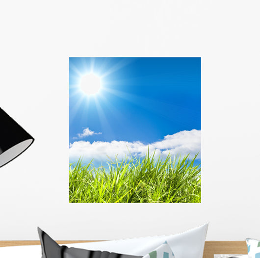 fresh green  grass Wall Mural