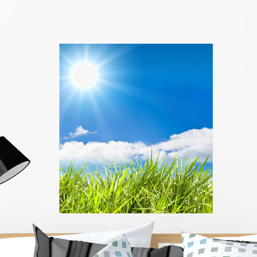 fresh green  grass Wall Mural