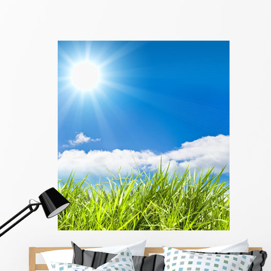 fresh green  grass Wall Mural