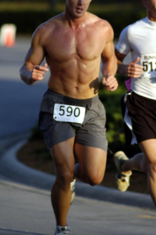 Male Runner Abs Wall Mural