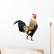 Rooster Isolated on White Background Wall Decal