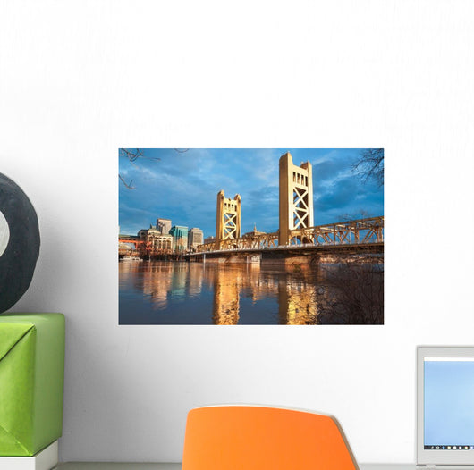 Old Sacramento Bridge Wall Decal