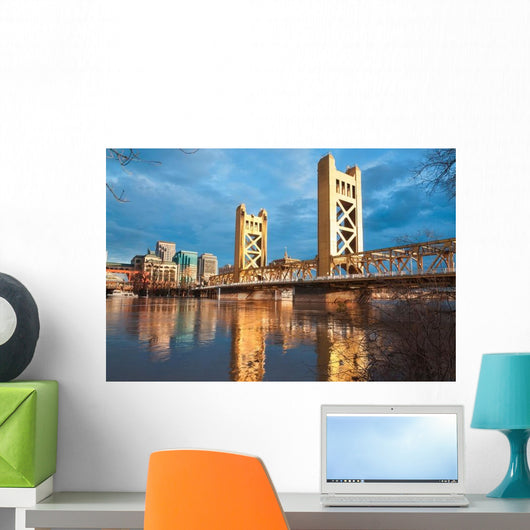 Old Sacramento Bridge Wall Decal