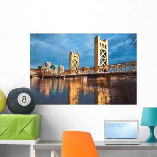 Old Sacramento Bridge Wall Decal
