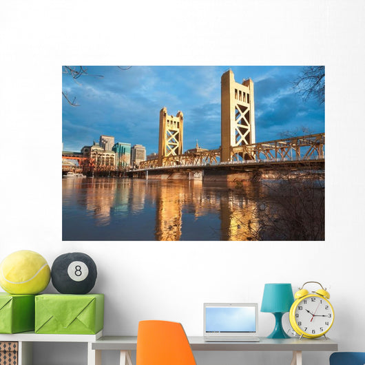 Old Sacramento Bridge Wall Decal
