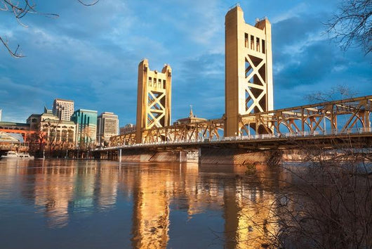 Old Sacramento Bridge Wall Decal