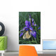Iris and Butterfly Wall Mural