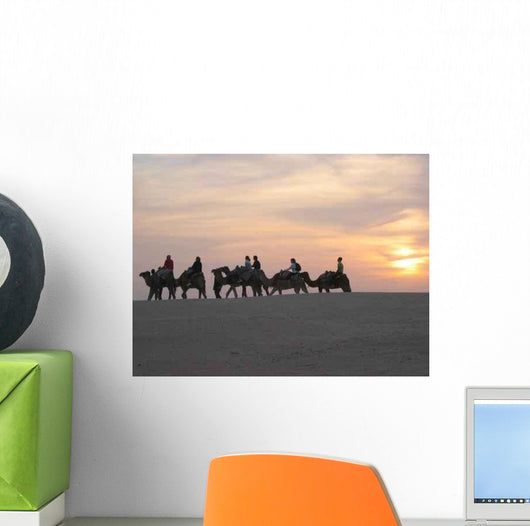 Camels to Zaafrane Wall Decal