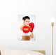 Young Beautiful Woman during Wall Decal