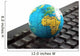 Africa on toy globe over keyboard Wall Decal
