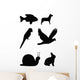 Animal silhouettes Wall Decal