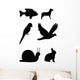 Animal silhouettes Wall Decal