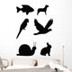Animal silhouettes Wall Decal