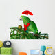 Parrot Santa Wall Decal