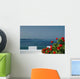 Incredible Santorini Patio with Wall Decal Design 1
