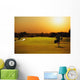 Golfer Walking On A Golf Course Wall Mural