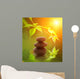 Stone tower  reflected in rendered wate Wall Mural
