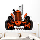 Farmer driving his tractor Wall Decal