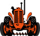 Farmer driving his tractor Wall Decal