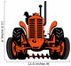 Farmer driving his tractor Wall Decal