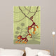 Silly Little Monkeys Wall Mural