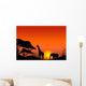 Africa Scene Vector Wall Mural