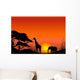 Africa Scene Vector Wall Mural