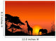 Africa Scene Vector Wall Mural