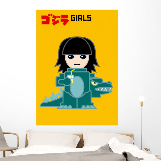 Godzilla girl Wall Mural