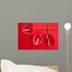 Anthurium Exotic Beautiful Red Flower Still Wall Mural