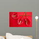 Anthurium Exotic Beautiful Red Flower Still Wall Mural