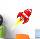 Retro rocket ship illustration Wall Decal