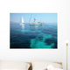 Sailboats Surfing Wall Decal