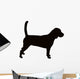 Beagle hound dog silhouette Wall Decal